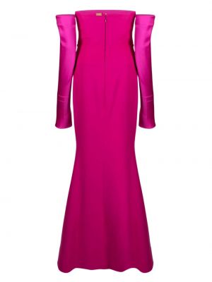 Krepové večerní šaty Rhea Costa růžové