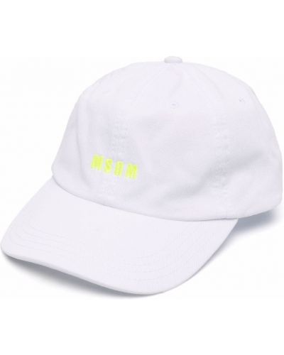 Brodert cap Msgm hvit