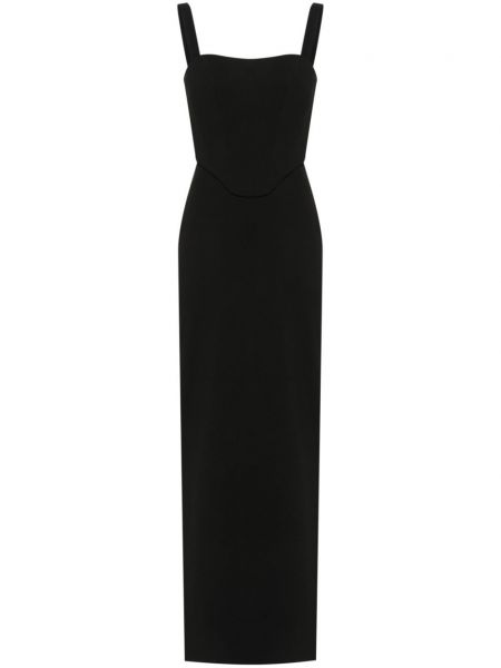 Krepp abendkleid Solace London schwarz