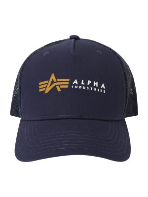 Cappello con visiera Alpha Industries blu