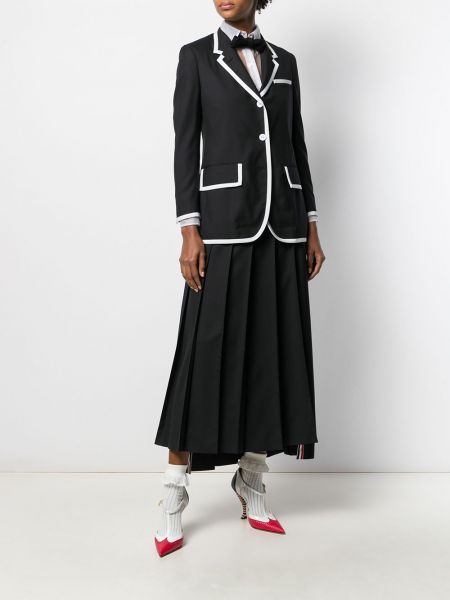 Falda de lana Thom Browne negro