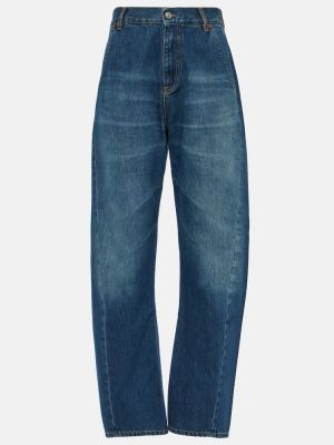 Madala vöökohaga kitsa lõikega teksapüksid Victoria Beckham sinine