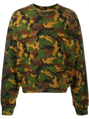 Sweatshirt mit rundhalsausschnitt mit print mit camouflage-print Off-white