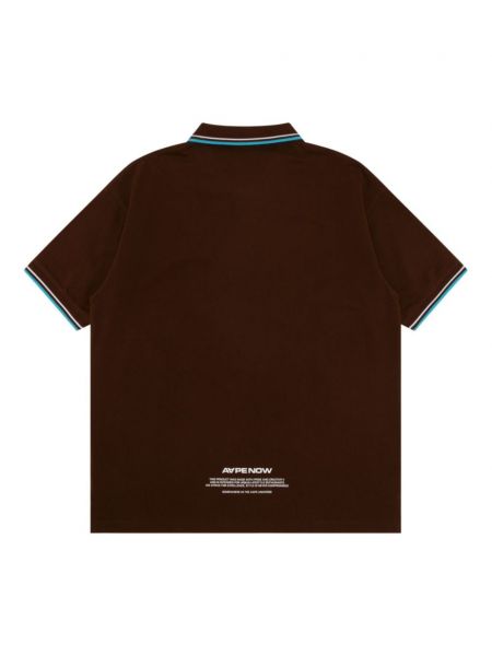 Poloshirt mit stickerei aus baumwoll Aape By *a Bathing Ape® braun