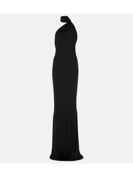 Asymmetrisk maxi kjole Nina Ricci svart