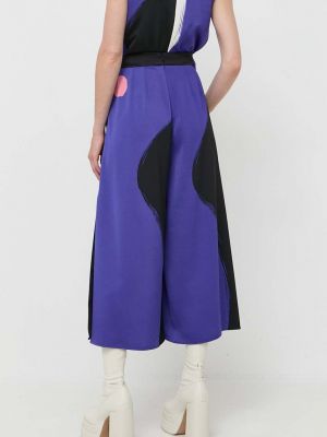 Kalhoty s vysokým pasem Marella fialové