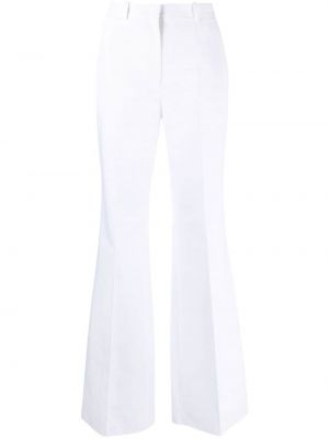 Pantalones de cintura alta Elie Saab blanco