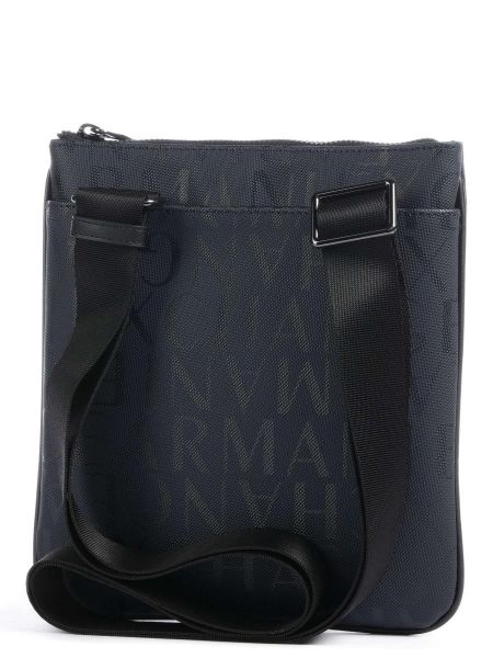 Кожаная сумка через плечо из искусственной кожи Armani Exchange синяя