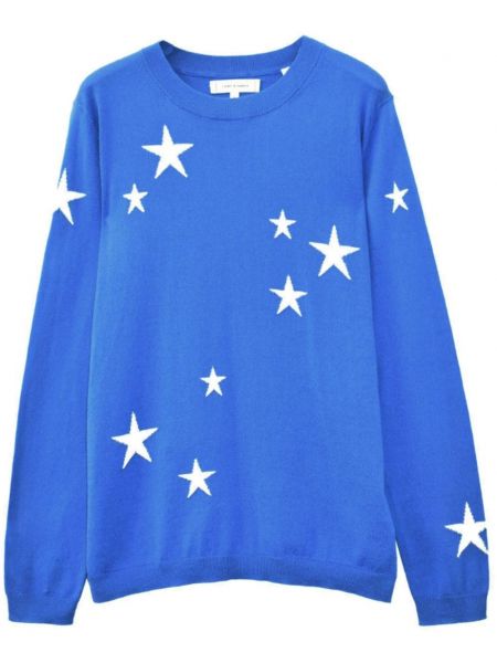 Πλεκτός μακρύ πουλόβερ με μοτίβο αστέρια Chinti & Parker