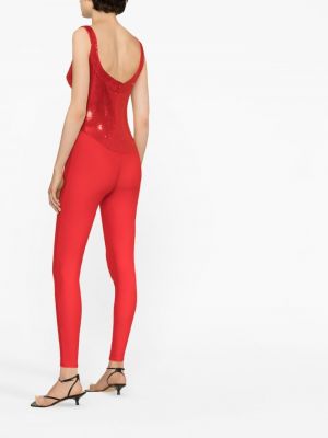 Pailletten overall Atu Body Couture rot