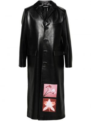 Kožený kabát Misbhv čierna