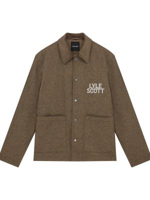 Демисезонная куртка Lyle & Scott коричневая