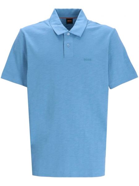 Poloshirt mit print Boss blau