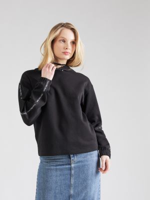 Džemperis su gobtuvu Calvin Klein Jeans juoda