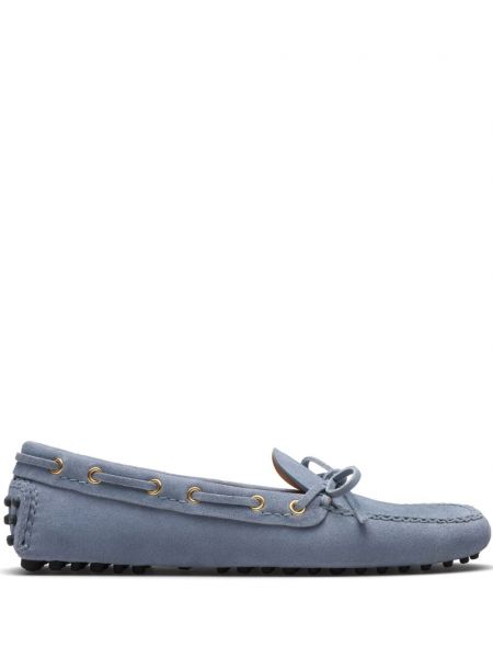 Wildleder halbschuhe Car Shoe blau