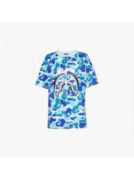 Камуфляжная футболка с принтом из джерси A Bathing Ape® синяя