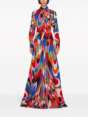 Bavlněné dlouhá sukně s potiskem Pucci