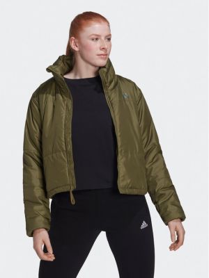 Prijelazna jakna bootcut izolirani Adidas zelena