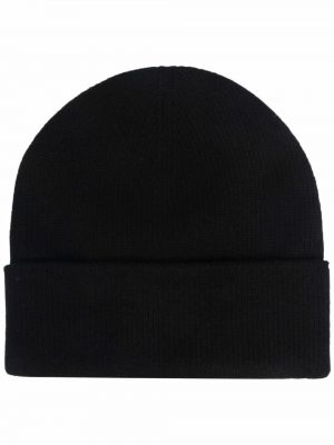 Плетена кашмирена шапка Khaite черно