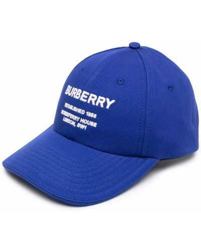 Gorra con bordado Burberry azul