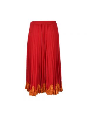 Falda midi Semicouture rojo