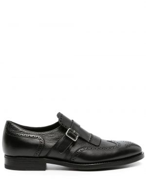 Pantofi monk cu franjuri Henderson Baracco negru