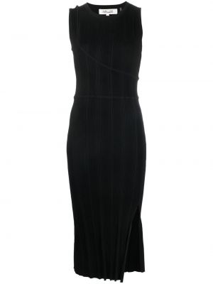 Midi šaty bez rukávů Dvf Diane Von Furstenberg černé