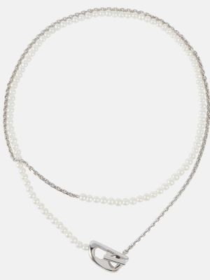 Vėrinys su perlais Eéra sidabrinė