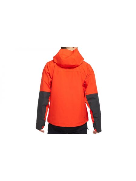 Куртка на молнии с капюшоном Nike оранжевая