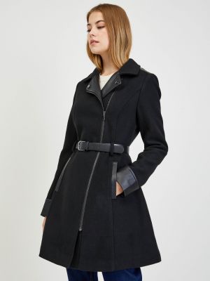 Вовняне зимове пальто Orsay чорне