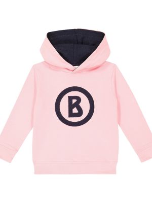 Bomull fleece hettegenser for jenter Bogner Kids rosa