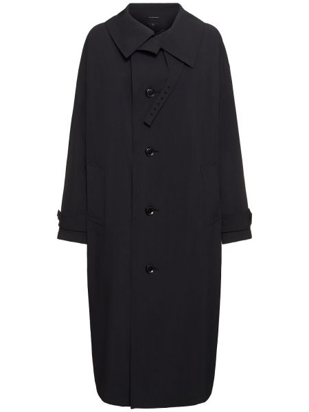 Lång kappa Yohji Yamamoto svart