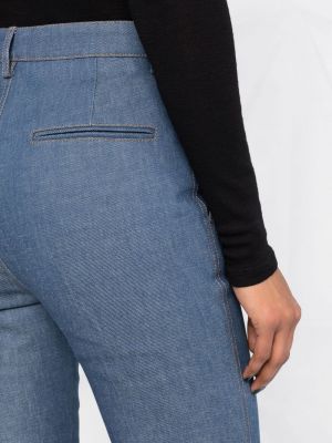 Jeansy relaxed fit Saint Laurent niebieskie