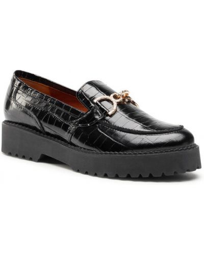Pantofi loafer Karino negru