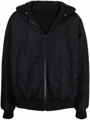 Reverzibilna jakna s kapuco Msgm črna