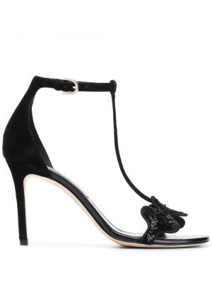 Sandalias con lentejuelas Emilio Pucci negro