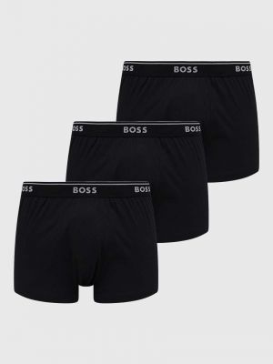 Bavlněné boxerky Boss černé