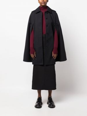 Mantel mit geknöpfter Mackintosh schwarz