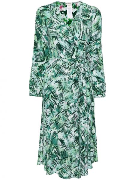 Двустранна миди рокля Dvf Diane Von Furstenberg зелено