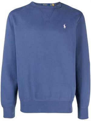 Sweatshirt mit stickerei mit rundem ausschnitt Polo Ralph Lauren blau