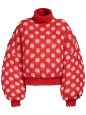 Пуловер на точки Marni червено