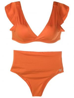 Bikini con scollo a v Brigitte arancione