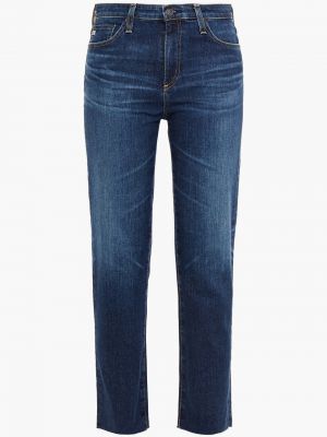 Укороченные прямые джинсы Ag Jeans, синий