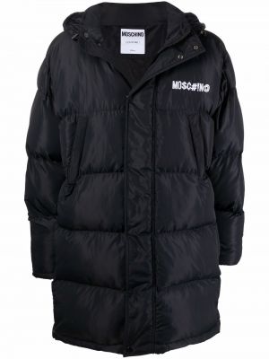Kabát s výšivkou Moschino černý