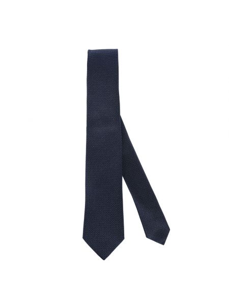 Niebieski krawat Ermenegildo Zegna