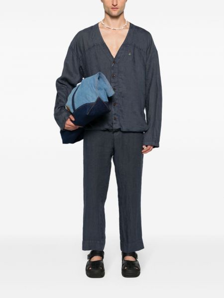 Leinen hemd Vivienne Westwood blau