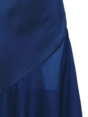 Sukienka midi asymetryczna Fleur Du Mal niebieska