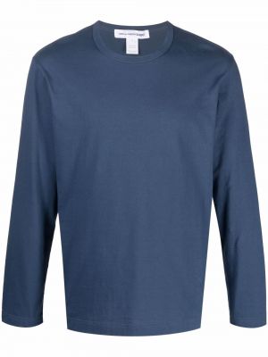 Camisa manga larga de cuello redondo Comme Des Garçons Shirt azul