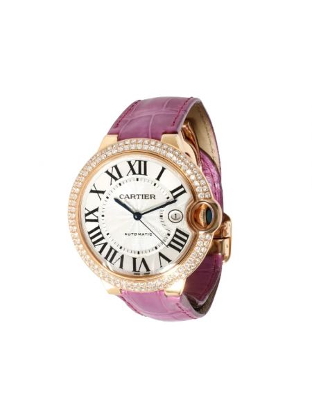 Zegarek automatyczny z różowego złota Cartier