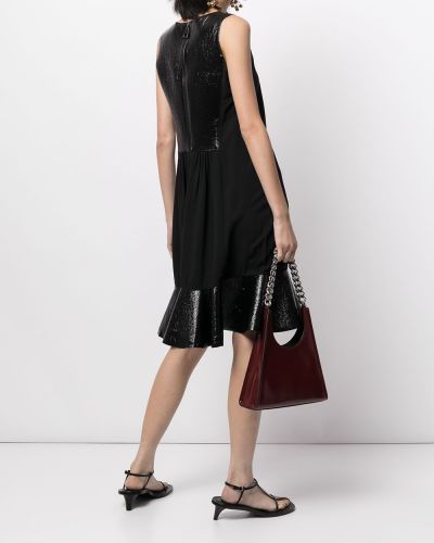 Vestido con volantes Louis Vuitton negro
